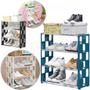 Imagem de Porta-Sapatos Médio De 4 Camadas Empilhável Ideal Para Presente Com Garantia