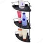 Imagem de Porta Shampoo 3 Prateleiras de Canto da Parede Para Banheiro Stolf com Fundo Plastico