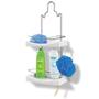Imagem de Porta shampoo duplo cr cl branco 349-4 niquelart