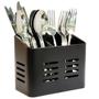 Imagem de Porta Talher Escorredor de Talheres Retangular Black