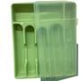 Imagem de Porta Talher Plastico Com 6 Divisorias Color Com Tampa 