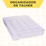 Imagem de Porta Talheres Organizador 5 Divisorias Transparente Grande 1 UN