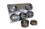 Imagem de Porta Tempero Condimento De Aço Inox Com Imã Kit 6 Pcs - TEEM