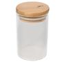 Imagem de  Porta Tempero e Condimento de Vidro com Tampa de Bambu Potes Herméticos para Temperos Condimentos Especiarias Vika 200