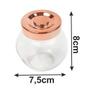 Imagem de Porta Tempero Rose Gold Frasco de Vidro Tampa Rosca / Porta Condimentos 180ml