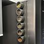 Imagem de Porta Temperos Condimento 3 Potes Aço Inox Magnético Imã