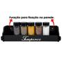 Imagem de Porta Temperos/Condimentos MDF kit 07 potes c/ Tampa Dosadora + Suporte *QR7