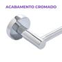 Imagem de Porta Toalha Banho Barra Reta Banheiro Metal Cromado 60cm