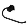 Imagem de Porta Toalha de Rosto Square Inox Preto Fosco - Rainha