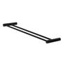 Imagem de Porta Toalha Duplo 70Cm Orion Metal Preto Fosco Grego