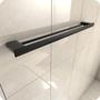 Imagem de Porta Toalhas de Banho Duplo Master Preto Fosco 60cm