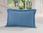 Imagem de Porta Travesseiro 50 x 70cm 100% Algodão Azul Royal Soft