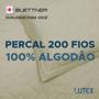 Imagem de Porta Travesseiro em Matelassê 100% Algodão Percal 200 Fios com Abas - Reffinata Buettner