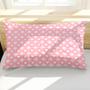 Imagem de Porta Travesseiro Fronha Avulsa Corações Rosa 70cm x 50cm - Estampa Digital Juvenil Infantil Moderno Decorativo Xadrez