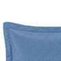 Imagem de Porta Travesseiro Liso Microfibra 50cm x 70cm Matelado Ultrassônico Com Debrum - Azul Bebe