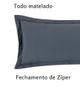 Imagem de Porta Travesseiro Xuxão Matelada Com Zíper 180 Fios Cáqui