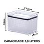 Imagem de Porta Tudo Fresh Hermético Retangular 1,8 Lts Lumini Paramount