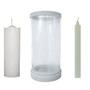 Imagem de Porta Vela Vidro E Mármore  Para Vela 7 Dias e Palito