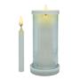 Imagem de Porta Vela Vidro E Mármore  Para Vela 7 Dias e Palito