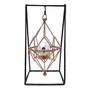 Imagem de Porta Velas Castiçal Pendente Diamante ou Pássaro Rose Gold ou Dourado
