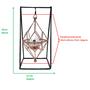 Imagem de Porta Velas Castiçal Pendente Diamante ou Pássaro Rose Gold ou Dourado