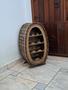 Imagem de Porta Vinhos Adega Colonial Madeira com Verniz Pequena 11 Garrafas Estreita