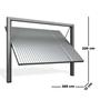 Imagem de Portão Contrapeso de Aço Galvanizado com Chapa Frisada 220x265 Req:12