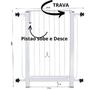 Imagem de Portão de Segurança com Extensor Top Mix Branco 68 x 75 cm - PróCanine