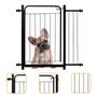 Imagem de Portão Grade Extensível Proteção Pet 80 A 90cm Ajustável Para Cães Criança Corredor Portaozinho Reforçado Com Trava