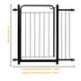 Imagem de Portão Grade Extensível Proteção Pet 80 A 90cm Ajustável Para Cães Criança Corredor Portaozinho Reforçado Com Trava