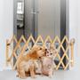 Imagem de Portao Retratil Bambu Cachorro Cao Pet Criança Gato Cercado Caes Cercadinho Safonado Resistente Segurança