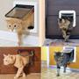 Imagem de Portas Pra Gatos Portinha Pet Porta De Passagem Pet para Gatos Cachorros Cães Tamanho Médio