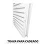 Imagem de Portinhola Porta Alçapão Em Aço Resistente Laminado Branco Abrigo Acesso Telhado Laje Sótão Água Luz