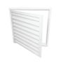 Imagem de Portinhola Porta Alçapão Em Aço Resistente Laminado Branco Abrigo Acesso Telhado Laje Sótão Água Luz