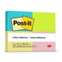 Imagem de POST-IT 653 Neon 4 Cores 4 Blocos 100 Folhas Cada 38MM X 50MM 3M