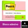 Imagem de Post It Bloco De Notas 3m Com 400 Folhas 38 x 50 Neon