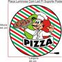 Imagem de Poste Com Luminoso Decorativo Letreiro Pizzaria Com Led