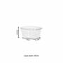 Imagem de Pote 480ml com lacre retangular - f953