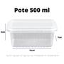 Imagem de Pote 500ml tp cristal retg freezer/micro c/25