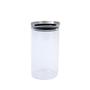 Imagem de Pote 650Ml De Vidro Com Tampa De Inox Circular Mantimento