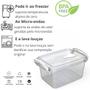 Imagem de Pote 920ml Retangular Tampa com Trava Válvula Wave Bpa Free