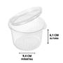 Imagem de Pote Bipack BP771 Redondo Transparente 450ml Tampa Articulada 200 Unidades Ideal Doces Bolos Saladas
