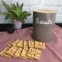 Imagem de Pote Biscuits Porta Condimentos Lata de Biscoito com Tampa de Bambu Haus Concept Canister Warm Gray