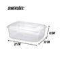 Imagem de Pote Caixa Container Retangular Transparente com Tampa 5,5 Litros 32 x 23 x 12 cm