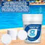 Imagem de Pote Com 5 Pastilhas Tablete Pedra de Cloro Para Piscinas Suall