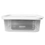 Imagem de Pote com Tampa Vasilha 850ml Mantimentos Alimentos Potte Premium Freezer Retangular M