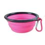 Imagem de Pote Comedouro/Bebedouro em Silicone 1000ml Rosa