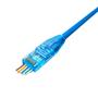 Imagem de Pote Conector Macho Plug RJ45 Cat5e de Passagem EZ Crimp 50 Peças + Capa RJ45 Snap in com Trava Azul 50 Peças - Pier