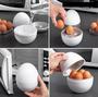 Imagem de Pote Cozedor Cozinhar Ovo Microondas 4 Ovos Cozido Egg Cooke