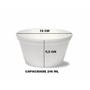 Imagem de Pote Cumbuca Delivery Isopor 240 ml Copobras Com 50 Unidades Com Tampa Plástica